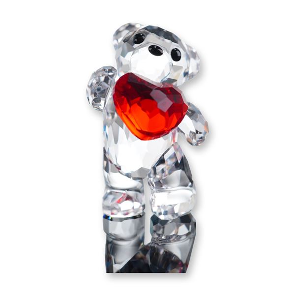 Swarovski Kris Bear From the Heart Crystal Figurine