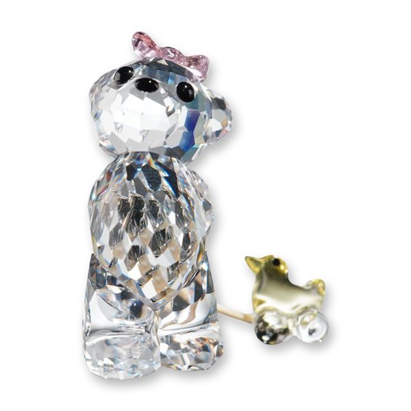 Swarovski Kris Bear Its a Girl Crystal Figurine
