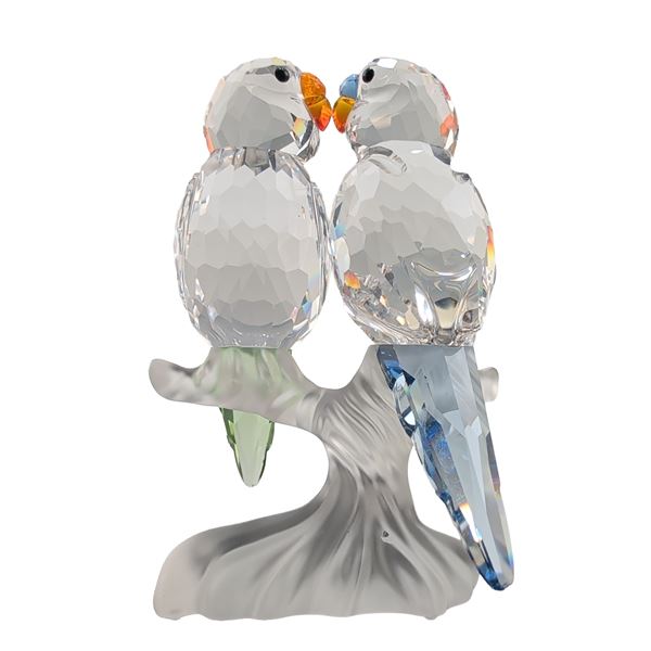 Swarovski Crystal Budgies Figurine