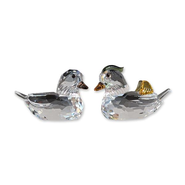2pc Swarovski Crystal Figurines, The Mandarin Ducks