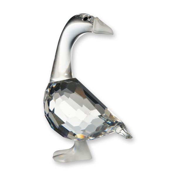Swarovski Silver Crystal Figurine, Gosling Dick