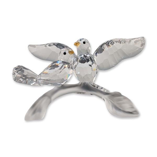 Swarovski Crystal Turtledoves Figurine
