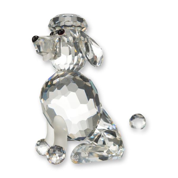 Swarovski Crystal Sitting Poodle Figurine
