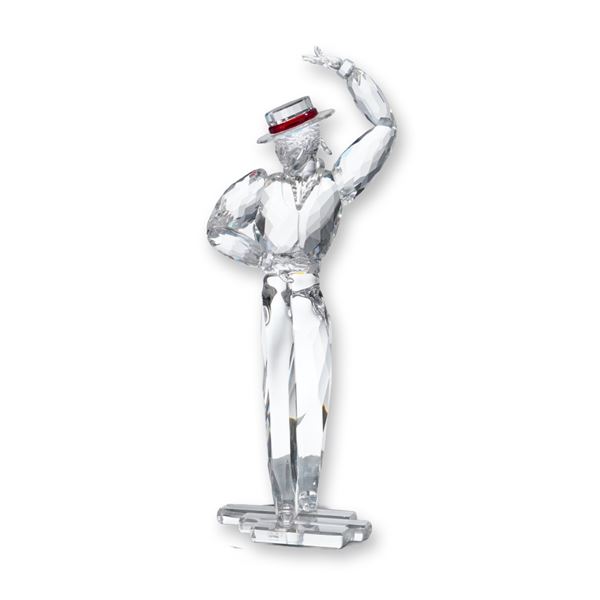 Swarovski Crystal 2003 Annual Edition Figurine, Magic of Dalnce Antonio, Title Plaque and Base