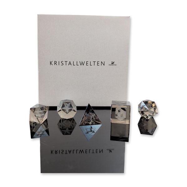 Swarovski Kristallwelten Limited Edition Museum Collection Platonic Bodies Set
