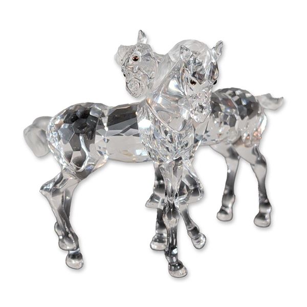 Swarovski Crystal Figurine, Foals Playing