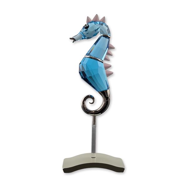 Swarovski Crystal Seahorse Figurine, Chipili Aquamarine