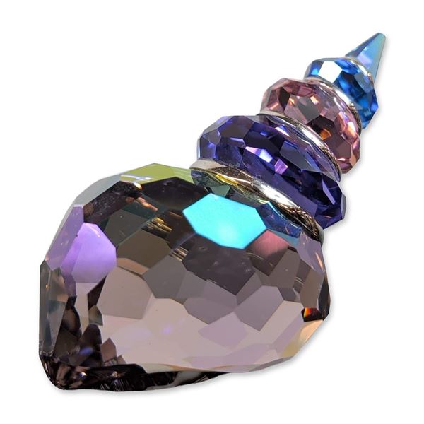 Swarovski South Sea Crystal Figurine, Corunna Blue Violet