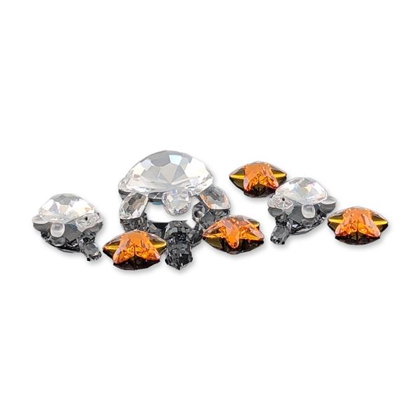 Group of Seven Faceted Swarovski Crystal Figurines