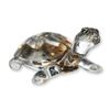 Image 1 : Swarovski Crystal Tortoise Figurine with Topaz Shell