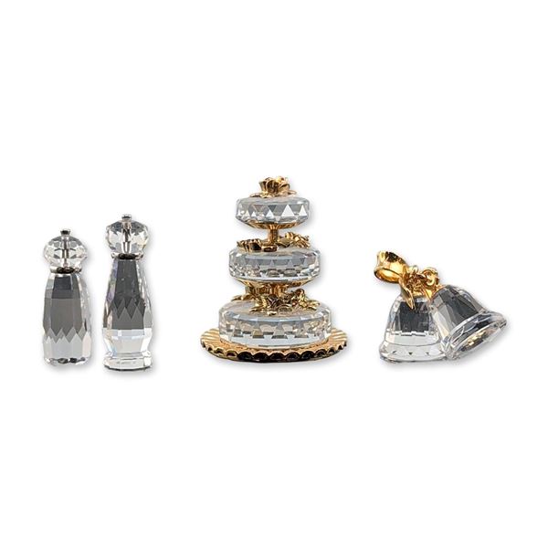4pc Swarovski Group of Crystal Memories Miniatures