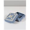 Image 2 : Wedgwood Blue Jasperware Square Treasure Box