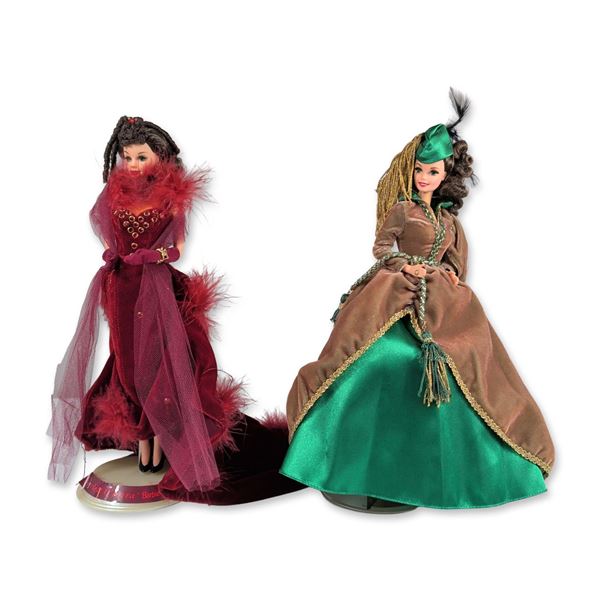 2pc Mattel Scarlett O'Hara Gone with the Wind Barbie