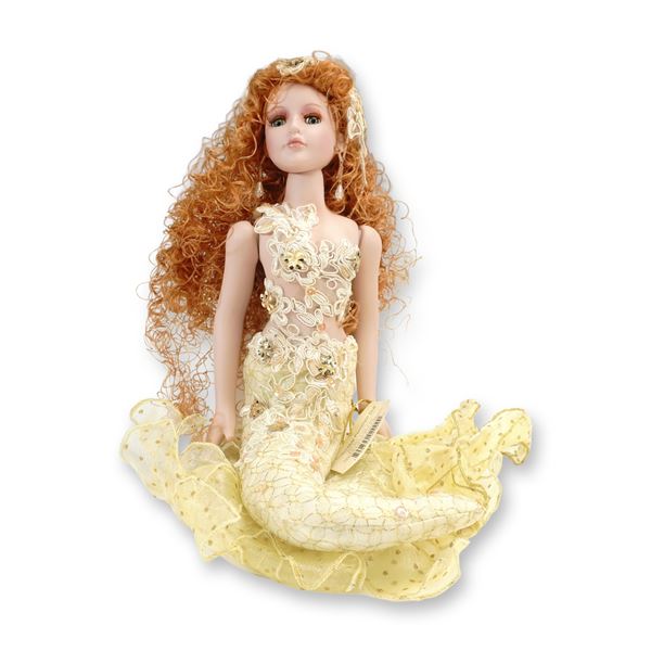 Show-Stoppers Inc Porcelain Doll, Sea Treasure Mermaid
