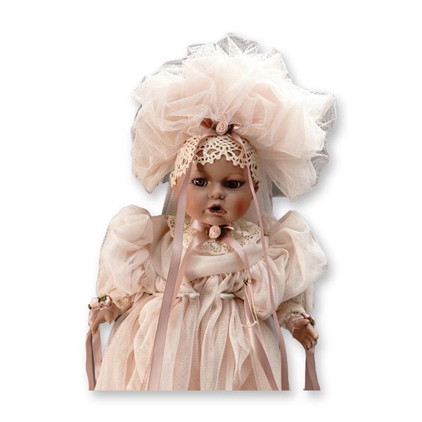 2pc Porcelain Dolls, Seymour Mann Akia & Elaine's Collectibles Victorian