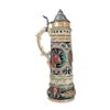 Image 1 : German Renaissance Hunting Motif Lidded Stein