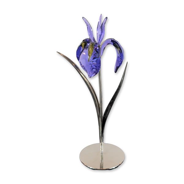 Swarovski Figurine Damboa Blue Violet Crystal Flower