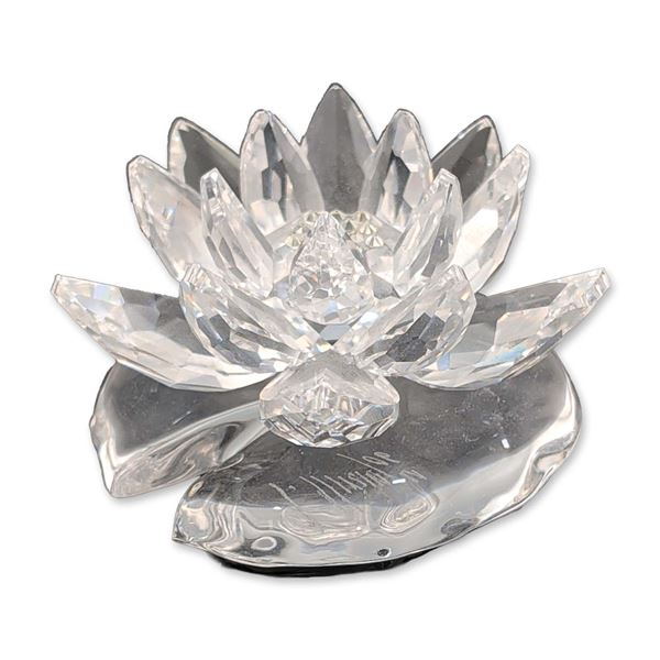 Swarovski Crystal Figurine, Large Water Lily