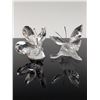 Image 2 : 2pc Swarovski Crystal Butterfly Figurines