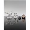 Image 2 : 3pc Swarovski Silver Crystal Insect Figurines