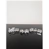 Image 2 : 8pc Swarovski Silver Crystal Miniature Train Collection & Display