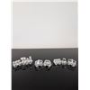Image 3 : 8pc Swarovski Silver Crystal Miniature Train Collection & Display