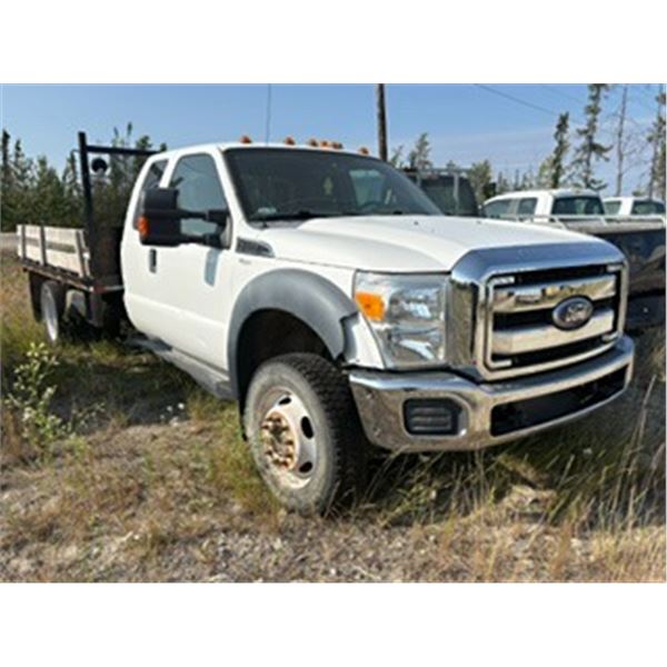 2012 FORD F450 4X4 FLAT DECK TRUCK