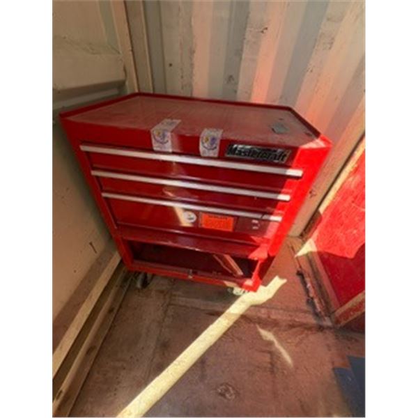Mastercraft tool box w misc tools