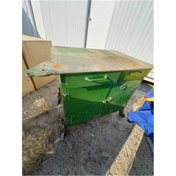 metal cabinet on wheels