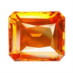 257.99ct Emerald Cut Top AAA Orange Citrine Appraisal Estimate $51598 (GEM-22545)