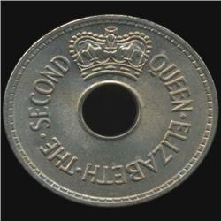 1964 Fiji Penny Elizabeth Gem BU MS65+ (COI-7008)