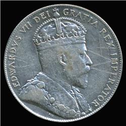 1904H Canada Newfoundland 50c Silver Hi Grade RARE (COI-6766)