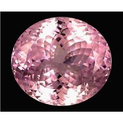 13ct Flawless Oval Cut Natural Afghan Pink Kunzite Appraisal Estimate $5200 (GEM-17846)