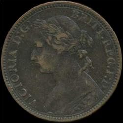 1875H Britain Victoria Farthing High Grade (COI-7057)