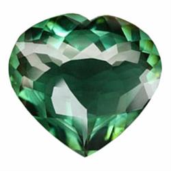 170.95ct Large Size Heart Shape Top Green Amethyst (GEM-22733)