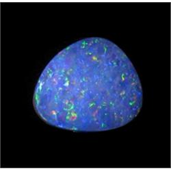 2.33ct Australian Black Opal Doublet Full Fire (GEM-22619B)