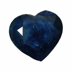 1.09ct Natural Deep Blue Ceylon Sapphire Heart Cut  (GEM-19576)