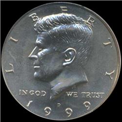 1999D Kennedy Half 50c Coin Graded GEM (COI-6920)
