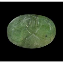 4.05ct. Stunning Green Beautiful Natural Carved Emerald  (GEM-22056)