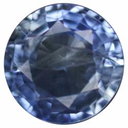 0.88ct Round Blue Kanchanaburi Sapphire  (GEM-19686)
