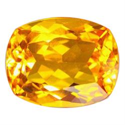21.40ct Golden Yellow Cushion Citrine Appraisal Estimate $3210 (GEM-22520)