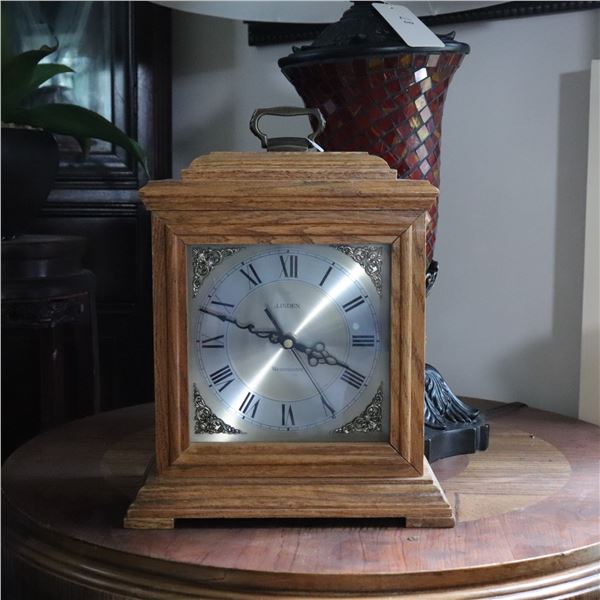 Linden 'Westminster' Wood-Cased Mantel/Bracket Clock