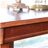 Image 1 : Long Classical Revival Sofa Table with Reeded Apron and Metal Paw Feet, c. 1940–1980