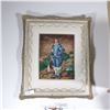 Image 1 : Framed Needlework Embroidery: 'Blue Boy"