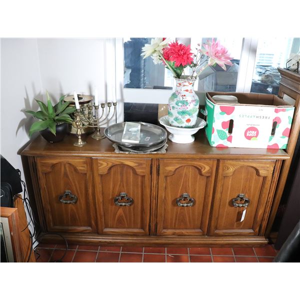 Four-Door Oak Colonial Revival Sideboard