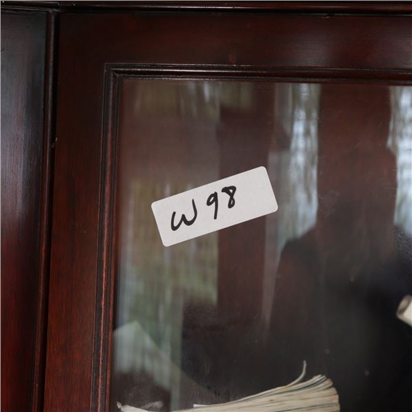 Federal Revival Mahogany-Veneered China Cabinet