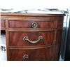 Image 4 : Large Bow-Front / Kidney-Form Executive Desk,