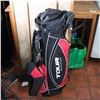 Image 1 : Golf Bag, "TOUR REVELATION", Black/Red, Modern