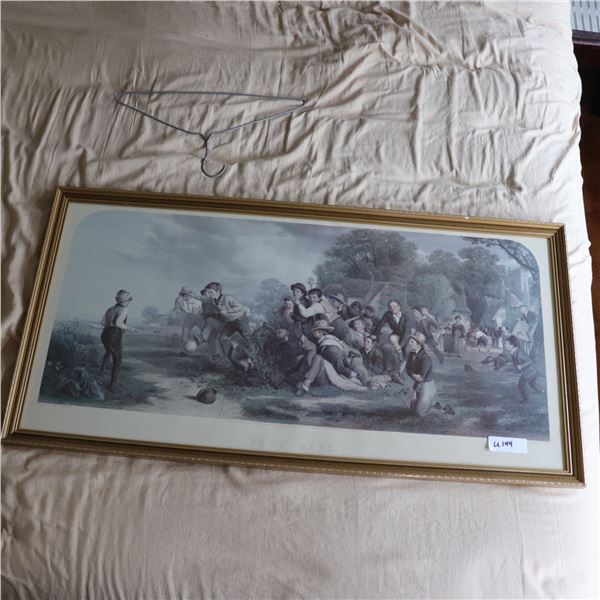 "Foot Ball," Hand-Coloured Engraving after William H. Hopkins, Engraved by Henry Lemon, Published by