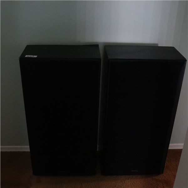 Pair of Pioneer CS-T5100-K Floor-Standing Speakers, Black Vinyl, c. 1998–2002